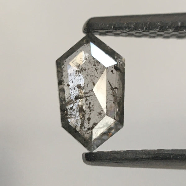 0.34 Ct Natural Loose Diamond Hexagon Shape 6.69 mm X 3.83 mm X 1.43 mm, Fancy Grey Hexagon Shape Loose Diamond Use for Jewellery SJ53/11