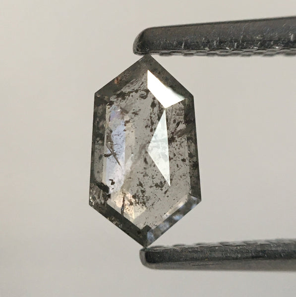 0.34 Ct Natural Loose Diamond Hexagon Shape 6.69 mm X 3.83 mm X 1.43 mm, Fancy Grey Hexagon Shape Loose Diamond Use for Jewellery SJ53/11