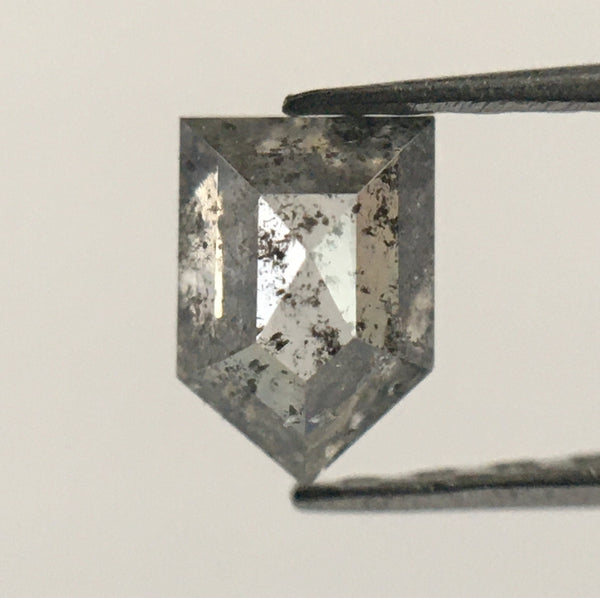 0.37 Ct Genuine Fancy Grey Color Geometric shape Natural Diamond, 5.05 mm X 3.42 mm X 2.24 mm Natural Loose Diamond SJ53/45