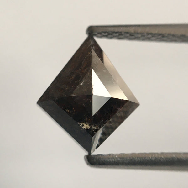 1.39 Ct Kite Shape Natural Loose Diamond 8.73 mm X 7.35 mm X 3.80 mm Grey Black Color Kite shape Diamond Use for Jewellery SJ54/16