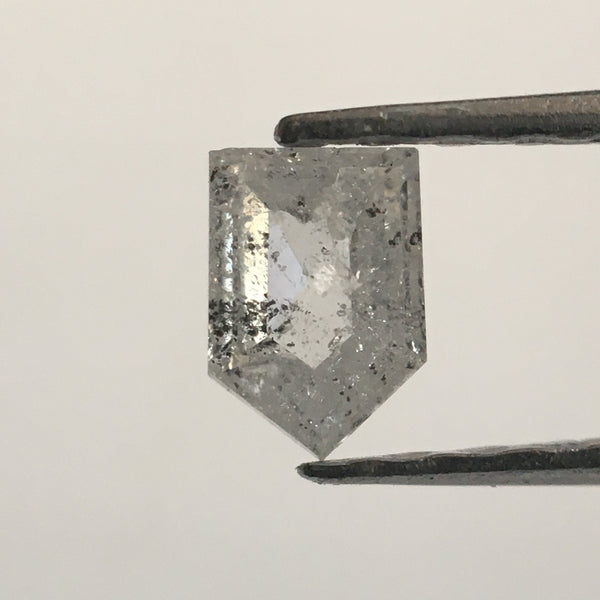 2 Pcs 0.47 Ct Fancy Grey 4.45 mm X 3.05 mm X 1.75 mm Pentagon shape Natural Loose Diamond Use for Jewelry making SJ52/207