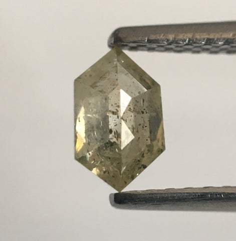 0.51 Ct Hexagon Shape Yellowish Gray Color Natural Loose Diamond, 6.39 mm x 3.93 mm X 2.52 mm Geometry Shape Natural Loose Diamond SJ56/24