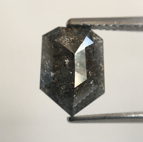 1.78 Ct Shield shape natural loose diamond 9.87 mm X 7.14 mm X 3.04 mm Fancy Grey geometric shape natural loose polished diamond SJ56/29