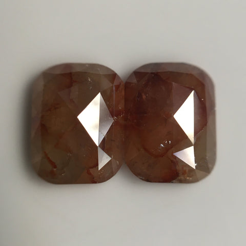 3.69 Ct Pair Brownish Yellow Oval Shape Natural Loose Diamond 8.80 mm X 6.60 mm X 3.01 mm Natural Loose Diamond SJ57/06