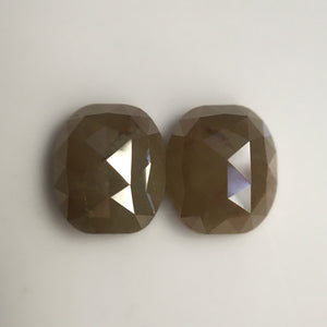 2.67 Ct Pair Yellowish Brown Oval Shape Natural Loose Diamond 7.30 mm X 6.18 mm X 3.07 mm Natural Loose Diamond SJ57/09