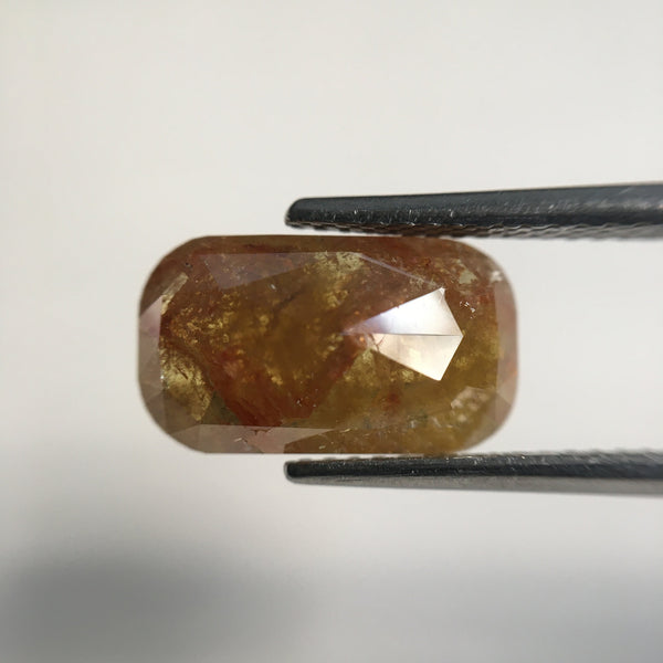 Pair 6.82 Ct Oval Shape Yellowish Brown Natural Loose Diamond 12.11 mm X 7.04 mm X 3.51 mm, Oval Shape Rose Cut Natural Diamond SJ57/05