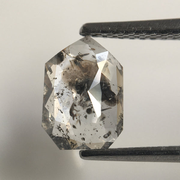 1.28 Ct Fancy Grey Shield Shape Natural Loose Diamond 8.50 mm X 5.90 mm X 2.30 mm, geometric shape natural loose polished diamond SJ59/17