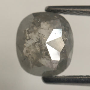 1.68 Ct Natural loose diamond 8.30 mm X 7.30 mm x 3.10 mm Oval Shape Salt and pepper, Grey Oval Cut Rose Cut Natural Diamond SJ31/04