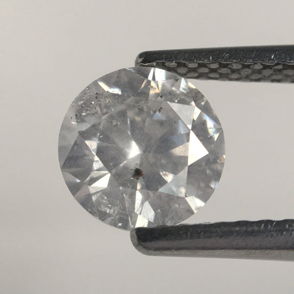 0.92 Ct Natural Loose Diamond Round Brilliant Cut Milky Color i3 Clarity 6.17 MM x 3.68 MM Size, Round Brilliant Cut Diamond SJ34/122