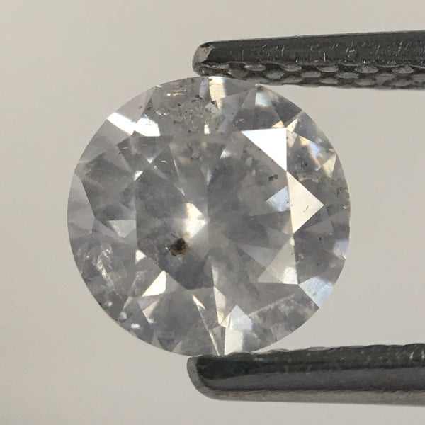 0.92 Ct Natural Loose Diamond Round Brilliant Cut Milky Color i3 Clarity 6.17 MM x 3.68 MM Size, Round Brilliant Cut Diamond SJ34/122