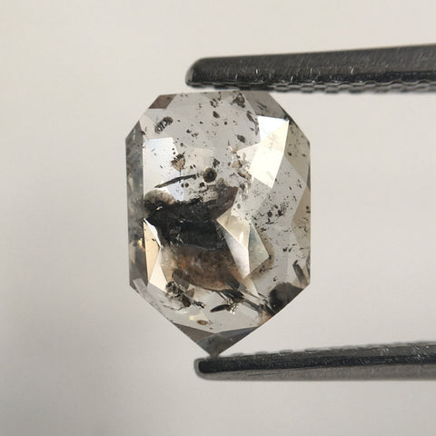 1.28 Ct Fancy Grey Shield Shape Natural Loose Diamond 8.50 mm X 5.90 mm X 2.30 mm, geometric shape natural loose polished diamond SJ59/17