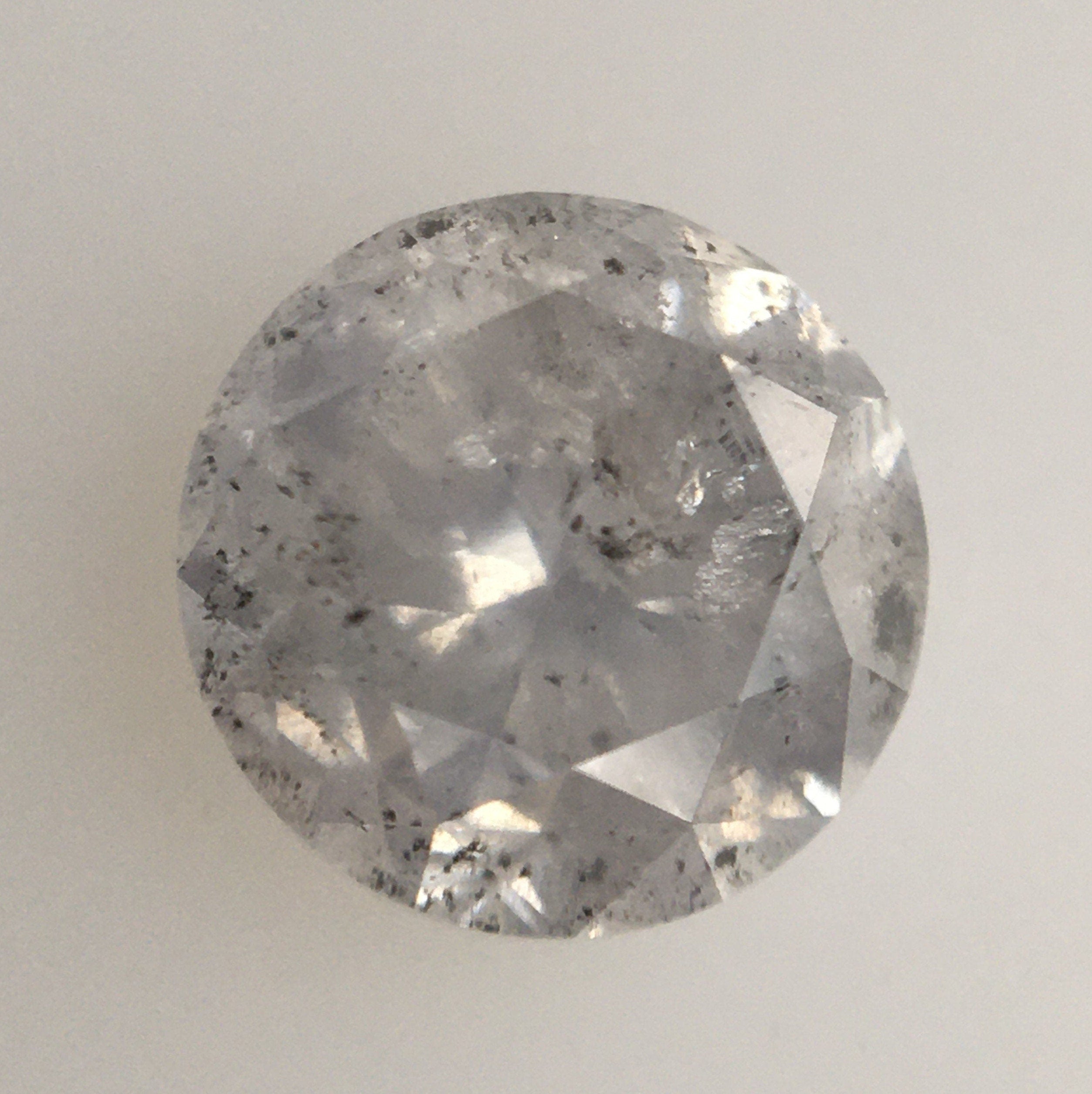 0.40 Ct Natural Loose Diamond Round Black Grey Salt And Pepper Color I3 Clarity 2 newest PCS KDN301