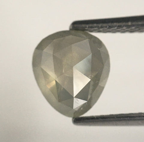 1.57 Ct Natural Loose Diamond Pear Shape Fancy Color 7.64 MM x 6.76 MM x 3.56 MM Pear Shape Rose Cut i3 Clarity Natural Diamond SJ62/26