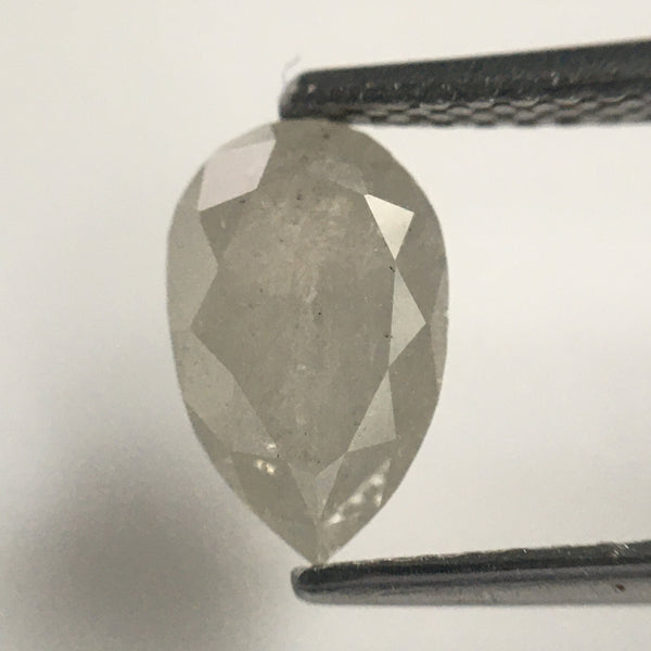 1.39 Ct Natural Loose Diamond Pear Shape Fancy color, 8.59 MM x 5.38 MM x 3.75 MM Fancy Grey Rose Cut Natural Fancy Diamond SJ63/01