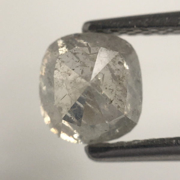 1.21 Ct Natural Loose Diamond Fancy Gray Color Oval Shape, 5.78 MM x 5.30 MM x 4.39 MM Rose Cut Natural Loose Diamond For Ring SJ63/09