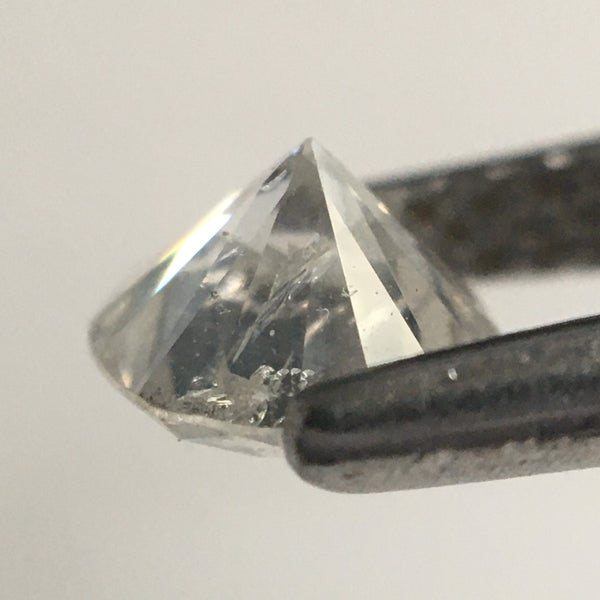 0.52 Ct Round Brilliant Cut Natural Loose Diamond, 5.00 MM x 3.23 MM Gray White Color i3 Clarity Natural Loose Diamond SJ63/37