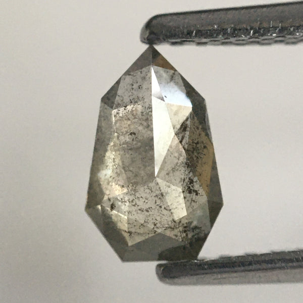 0.55 Ct Natural shield shape loose diamond, 6.72 MM X 4.32 MM X 2.14 MM Fancy grey polished diamond best for ring SJ64/29