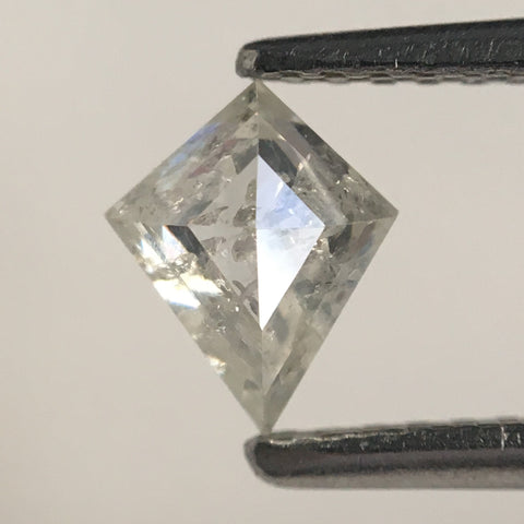 0.51 Ct Natural Loose Diamond Salt and Pepper Kite shape, 6.44 MM x 5.28 MM x 2.53 MM Light Gray Translucent Natural Loose Diamond SJ66/12