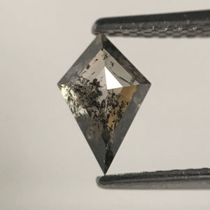 0.68 Ct Natural Loose Diamond Kite Shape, 7.78 MM X 5.11 MM X 3.08 MM salt and pepper Geometric shape natural diamond for Jewelry SJ64/62