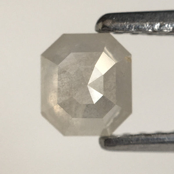 0.46 Ct Natural Loose Diamond Fancy Gray Color Emerald Shape, 4.85 MM x 4.30 MM x 2.35 MM Gray White i3 clarity Natural Diamond SJ66/39