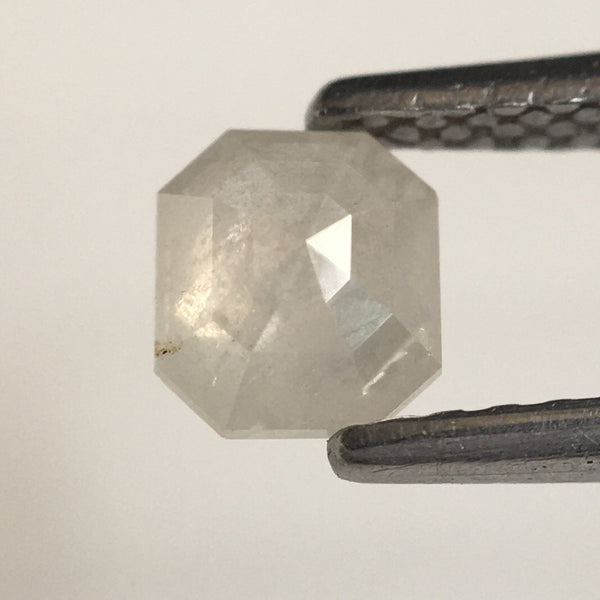 0.46 Ct Natural Loose Diamond Fancy Gray Color Emerald Shape, 4.85 MM x 4.30 MM x 2.35 MM Gray White i3 clarity Natural Diamond SJ66/39