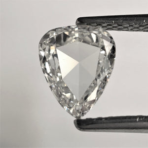 0.62 Ct Pear Shape Rose Cut Natural Diamond, 7.20 mm x 6.00 mm x 1.90 mm F/G Color Pear Shape Diamond, Rose Cut Loose Diamond  AJ08/16