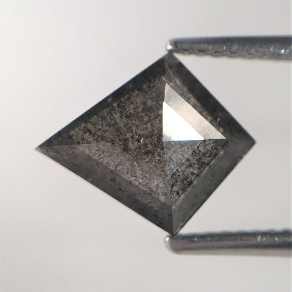 1.86 Ct 11.09 mm X 9.22 mm X 2.99 mm Grey Black Color Kite shape Natural Loose Diamond, Kite shape Superb Quality Diamond SJ07/35