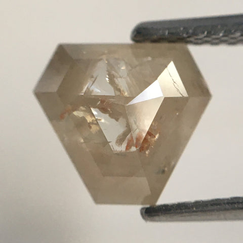 1.31 Ct Fancy Brownish Grey 7.30 mm X 8.66 mm X 2.70 mm Diamond shape Natural Loose Diamond, Fancy Shape Natural Loose Diamond SJ07/80