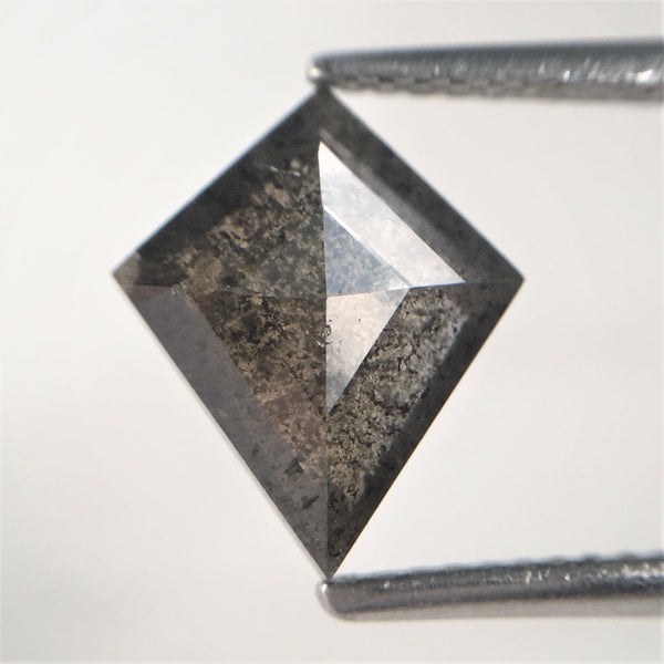 1.86 Ct 11.09 mm X 9.22 mm X 2.99 mm Grey Black Color Kite shape Natural Loose Diamond, Kite shape Superb Quality Diamond SJ07/35