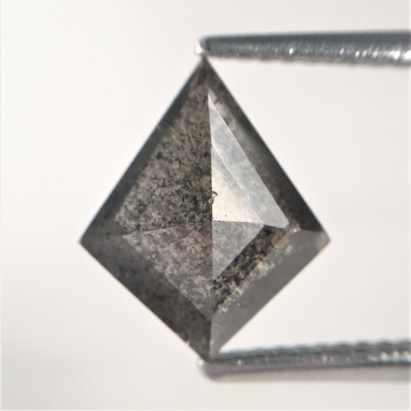 1.86 Ct 11.09 mm X 9.22 mm X 2.99 mm Grey Black Color Kite shape Natural Loose Diamond, Kite shape Superb Quality Diamond SJ07/35