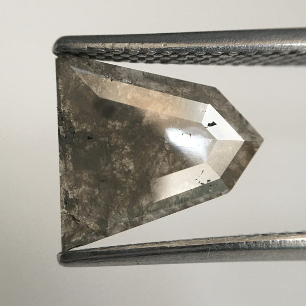 1.50 Ct Pentagon Grey Diamond: Natural Shield Shape Loose Diamond