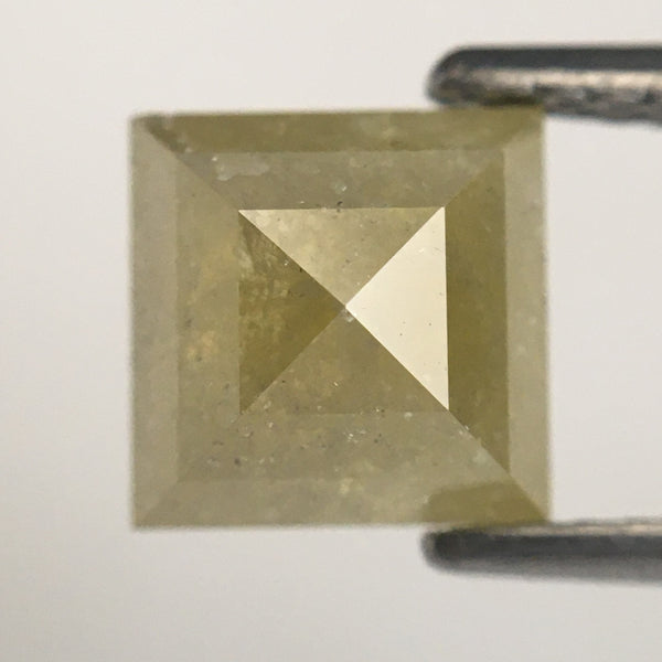 Genuine 1.84 Ct Yellow Color Square Shape Natural Loose Diamond, 6.73 mm X 9.45 mm X 3.84 mm Yellow Color Loose Diamond  SJ05/35