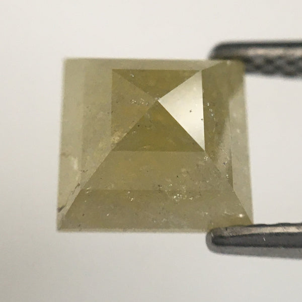 Genuine 1.84 Ct Yellow Color Square Shape Natural Loose Diamond, 6.73 mm X 9.45 mm X 3.84 mm Yellow Color Loose Diamond  SJ05/35