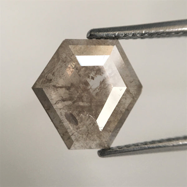 1.65 Ct Geometric Loose Diamond: Fancy Grey Natural Diamond