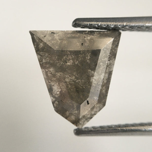 1.50 Ct Pentagon Grey Diamond: Natural Shield Shape Loose Diamond