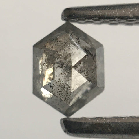 0.28 Ct Fancy Gray Natural Loose Diamond Hexagon Shape 4.74 mm X 3.55 mm X 2.03 mm Hexagon Shape Loose Diamond Use for Jewellery SJ53/64