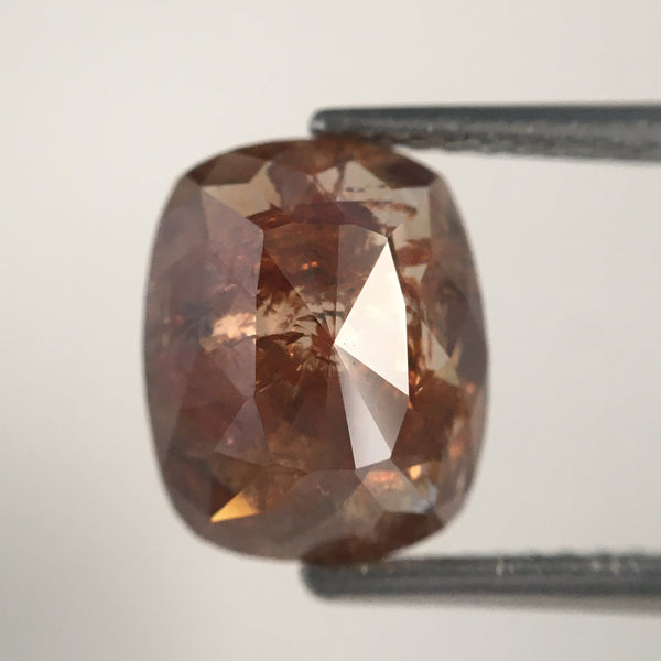 Pair of 5.28 Ct Oval Fancy Brown Natural Loose Diamond, 9.90 mm X 8.20 mm Oval Shape Rose Cut Natural Faceted Loose Diamond SJ13/01