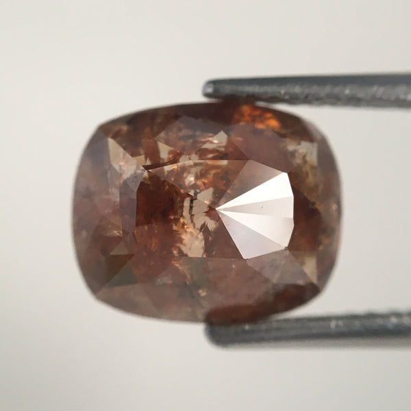 Pair of 5.28 Ct Oval Fancy Brown Natural Loose Diamond, 9.90 mm X 8.20 mm Oval Shape Rose Cut Natural Faceted Loose Diamond SJ13/01