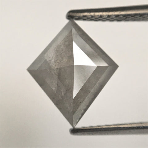 1.84 Ct Rhombus shape Natural Loose Diamond, 11.07 mm X 9.27 mm X 3.17 mm Kite Shape Brilliant grey Diamond SJ08/01