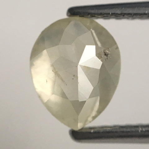 1.31 Ct Natural Loose Diamond Pear Shape Fancy Color 7.27 mm x 5.93 mm x 3.63 mm Pear Shape Rose Cut i3 Clarity Natural Diamond SJ71/60