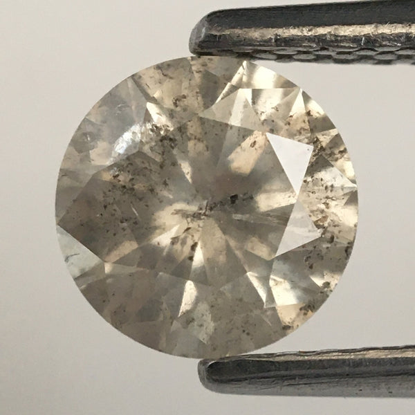 0.90 Ct Brilliant Cut Diamond Fancy Color, 6.09 mm x 3.86 mm Round Natural Loose Diamond, i3 Clarity, Loose Diamond SJ72/52