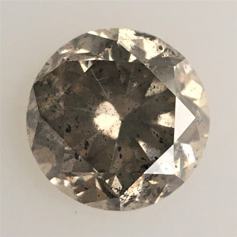 0.84 Ct Brilliant Cut Diamond Fancy Color, 5.69 mm x 3.80 mm Round Natural Loose Diamond, i3 Clarity, Loose Diamond SJ72/60