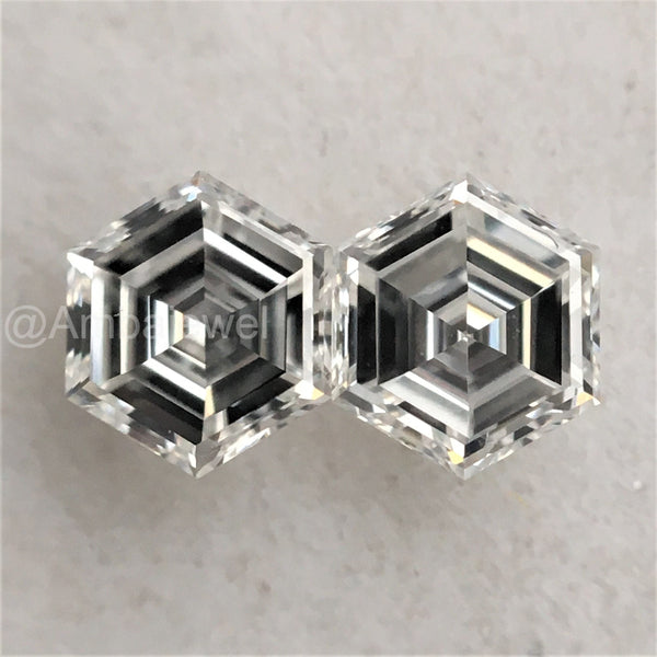 Natural Hexagon Loose Diamond: G-H VS, 0.18-0.24 Ct, Africa