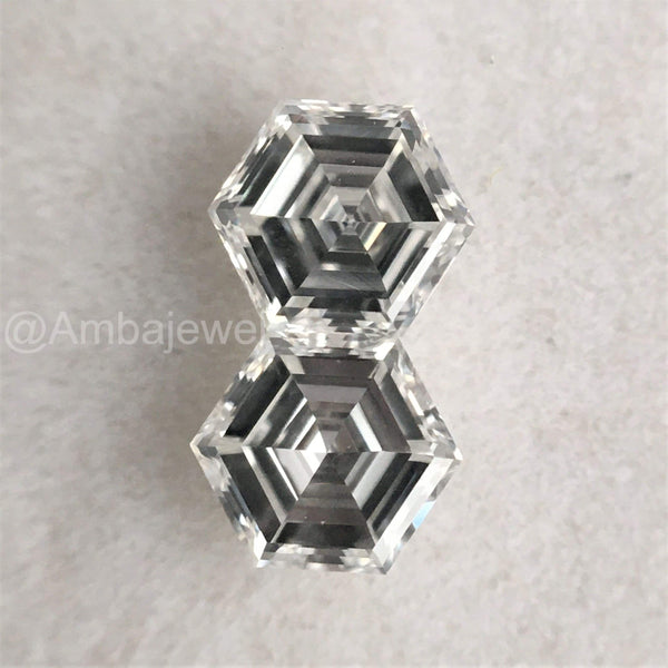 Natural Hexagon Loose Diamond: G-H VS, 0.18-0.24 Ct, Africa