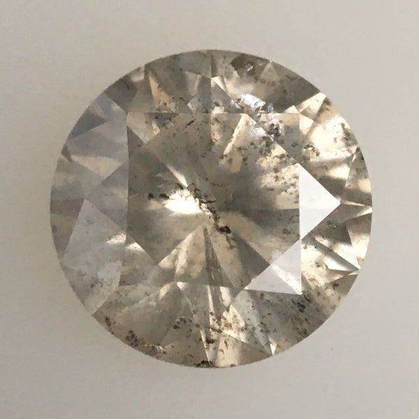 0.90 Ct Brilliant Cut Diamond Fancy Color, 6.09 mm x 3.86 mm Round Natural Loose Diamond, i3 Clarity, Loose Diamond SJ72/52