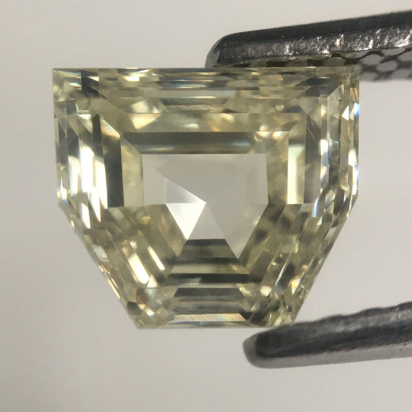 1.15 Ct Trapezoid Shape Natural Loose Diamond M Color SI-2 Clarity, 5.47 mm x 6.46 mm x 3.21 mm Faint Yellow Color Geometric Diamond SJ39/59