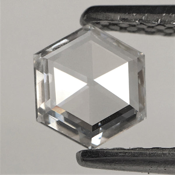 0.33 Ct Colorless Natural Loose Diamond Hexagon Shape F-G Color VVS Clarity, 5.59 mm x 4.83 mm x 1.27 mm Hexagon Shape Loose Diamond SJ39/63