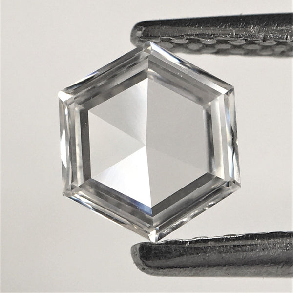 0.33 Ct Colorless Natural Loose Diamond Hexagon Shape F-G Color VVS Clarity, 5.59 mm x 4.83 mm x 1.27 mm Hexagon Shape Loose Diamond SJ39/63