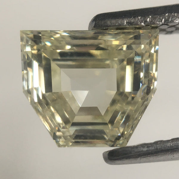 1.15 Ct Trapezoid Shape Natural Loose Diamond M Color SI-2 Clarity, 5.47 mm x 6.46 mm x 3.21 mm Faint Yellow Color Geometric Diamond SJ39/59