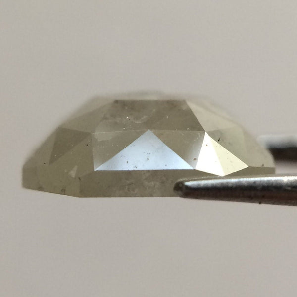 1.13 Ct Grey Color Emerald Cut Natural Loose Diamond, 7.00 mm X 6.40 mm Emerald Shape Loose Natural Diamond Use for Jewellery SJ12/37